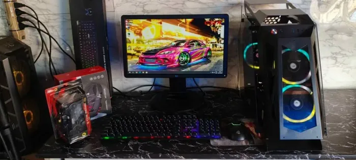 VENDO/TROCO PC GAMER I5 7400/ 8GB DDR4/ RX550 / SSD480GB/ TELA 20/ FORMATADO + ENTREGA