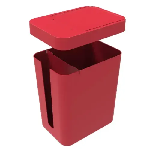 LIXEIRA COM PORTA SACOS 5 LITROS COM TAMPA OPEN STOP COZINHA BANHEIRO