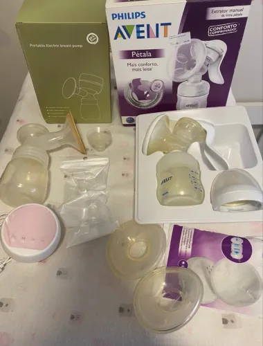 Kit amamentação, bomba, mamadeira 