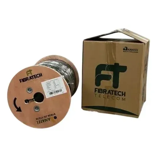 Bobina de 1km fibra drop flat
