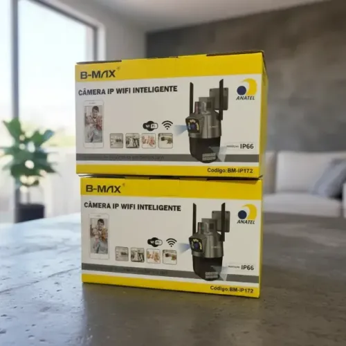 Câmera Segurança Ip Wifi 8x Zoom Lente Dupla 6mp
