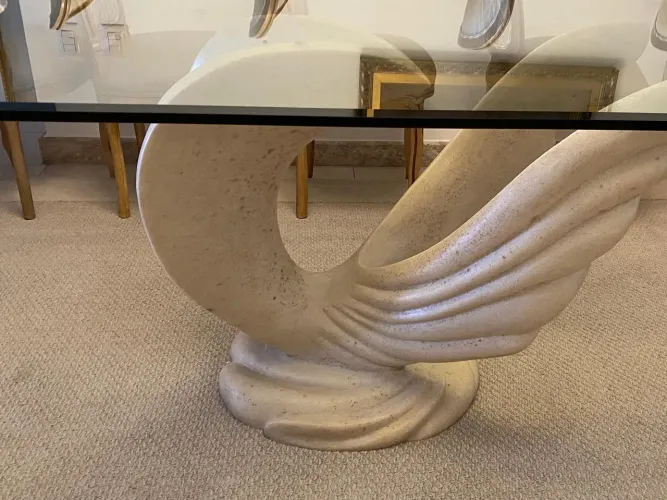 Mesa de design formato cisne