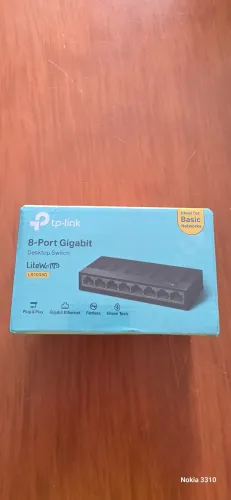 Desktop switch tp-link 8 portas gigabit LS1008G Litewave preto lacrado.