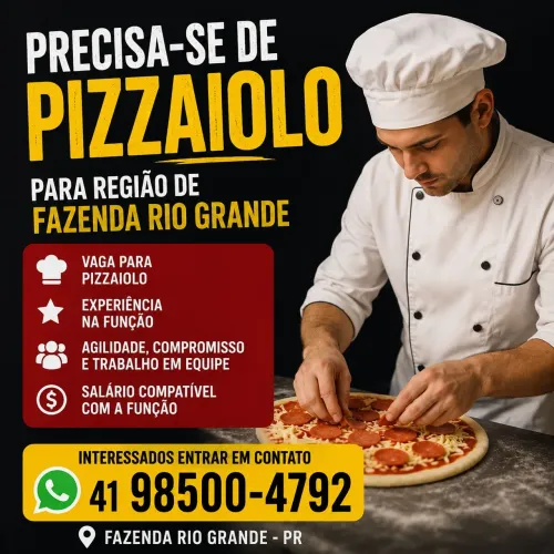 Precisa se de Pizzaiolo