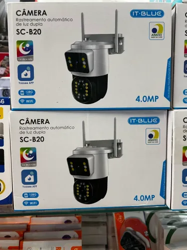 Câmera Dupla IP66: Vigilância Externa 24h Segurança