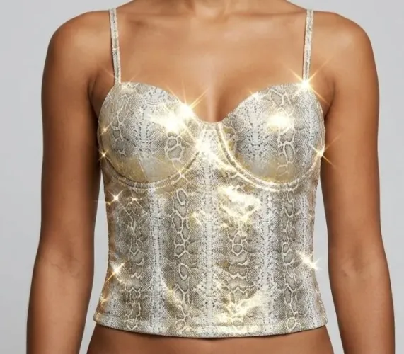 Blusa brilhante (Tamanho M ou G)