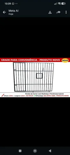 Vendo grade pronta pra conveniência nova!!!