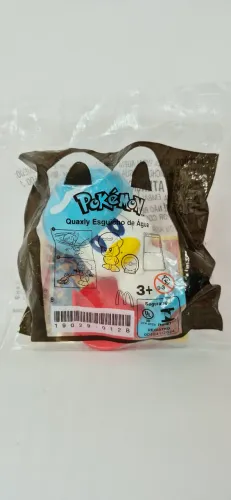 Brinquedo do Pokémon Quaxly Esguicho de Água Mc lancheFeliz