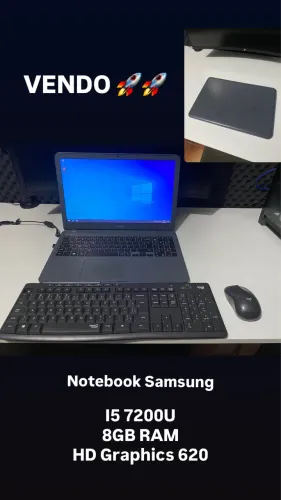 Notebook Samsung 8gb ram i5 7200u