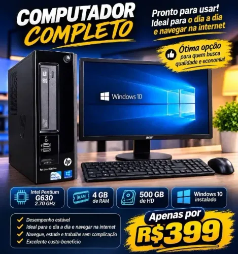 COMPUTADOR COMPLETO INTEL PENTIUM