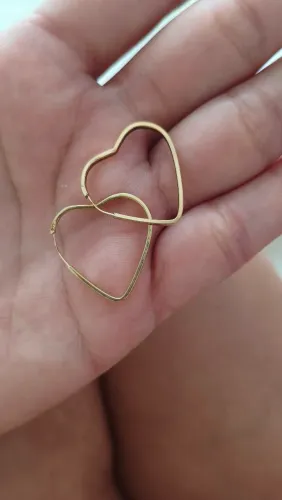 Argola em ouro 18