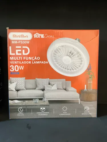 Ventilador de teto 30V com iluminação