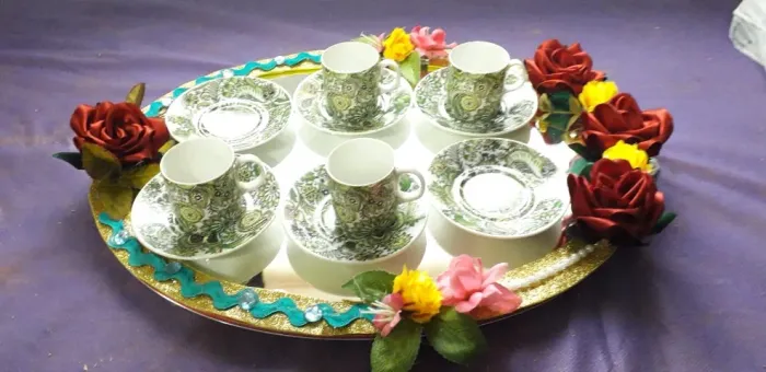 Jogo De Xícaras De Café Steatita Paraná Porcelana Antigo