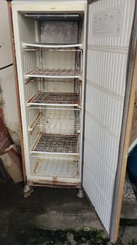Freezer em bom estado. Algumas marcas de ferrugem mas congela super bem