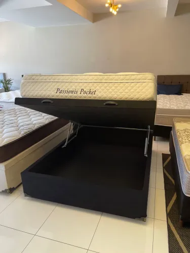 Cama de Casal BAÚ COM COLCHÃO SEMINOVO - Entrego!