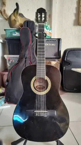 Violão preto Madrid MD36BK infantil/juvenil