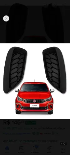 Molduras para-choque Fiat Argo original
