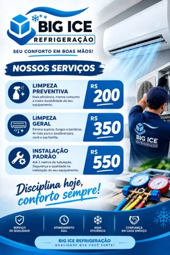 Limpeza, instalação e manutenção em ar condicionado