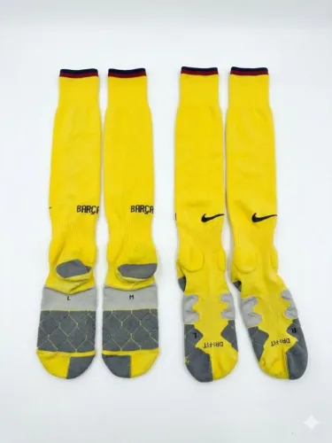 meião nike barcelona dri-fit amarelo