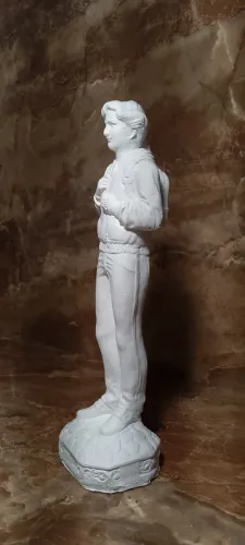 Image São Carlos Acutis em gesso cru  20cm