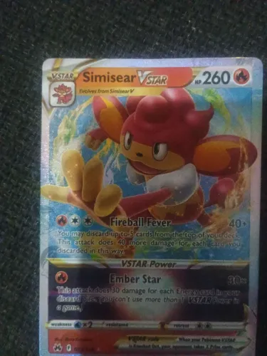 Carta pokémon simisear vstar n 023/159