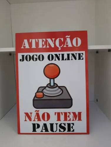 Quadro Gamer Jogo Online não tem pause