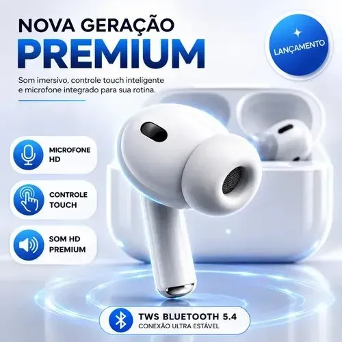 AirPods Ultra Pro Original | Frete Grátis para Todo o Brasil + Garantia de 30 Dias