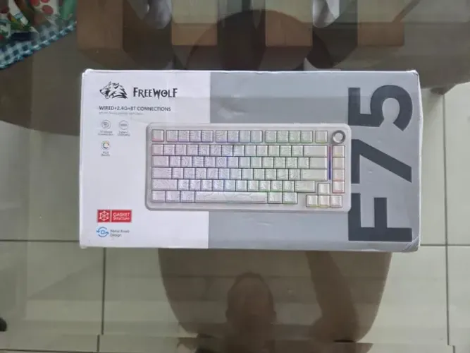 Teclado Mecânico Sem Fio Freewolf F75
