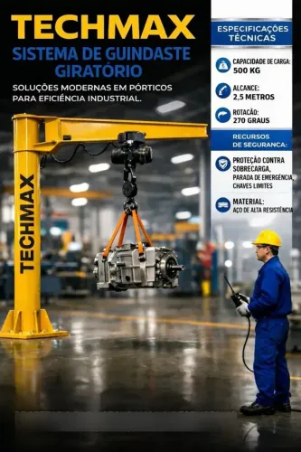 Pórtico Giratório 500kg - TECHMAX