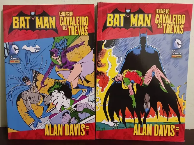 BATMAN LENDA DO CAVALEIRO DAS TREVAS ALAN DAVIS VOL 1 E 2