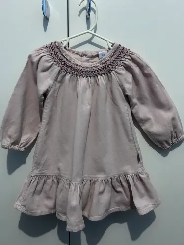 Vestido manga longa infantil Tip Top 2T