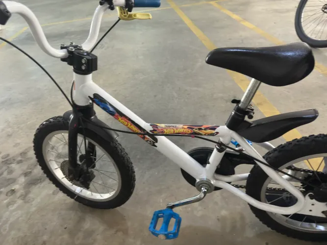 Bicicleta Infantil Aro 14 - Branca/Azul