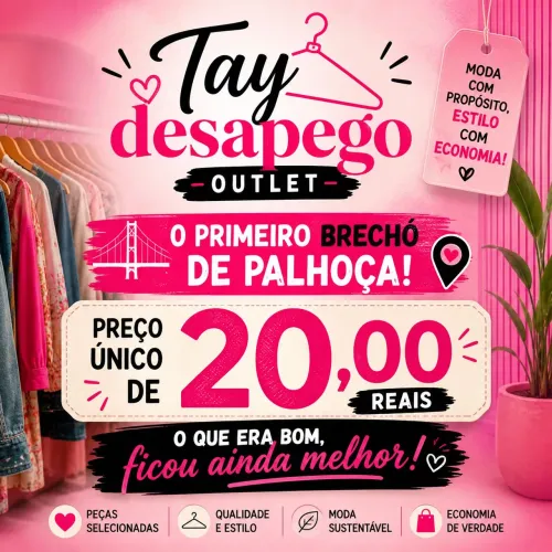 Tay desapego preço único 20 reais