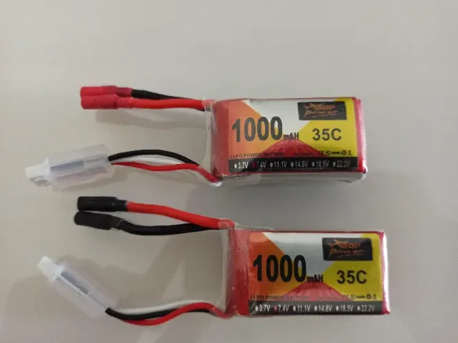 2x Bateria Lipo 2s 7,4v 1000 mah 35C