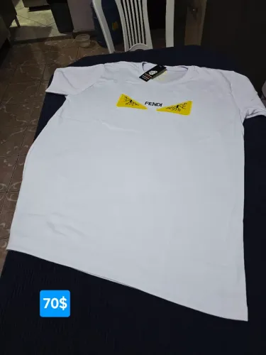 Camisa Grife peruana elastano da Fendi GG