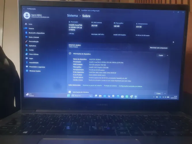 Notebook Intel core i3