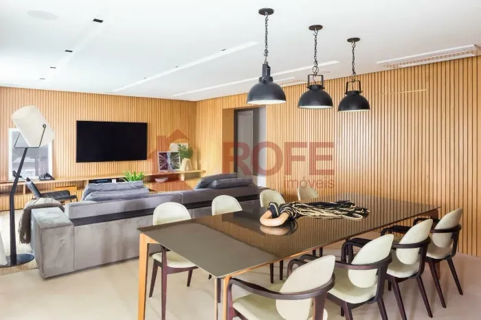Apartamento Blanc Campo Belo 251 m² Mobiliado com quartos, 3 suites, Varanda Gourmet - Laz