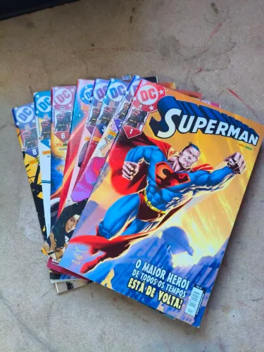 Lote HQs Superman 2002 - 1 ao 8 - 8 unidades