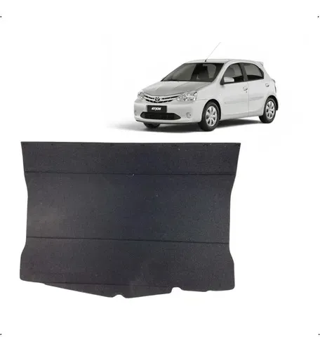 Carpete Do Porta Malas Toyota Etios Hatch 2012 Em Diante Preto