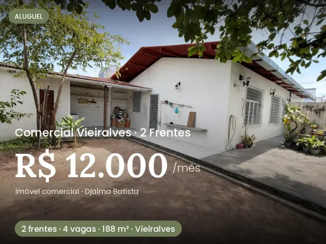 ALUGO IMÓVEL COMERCIAL 2 FRENTES | VIEIRALVES