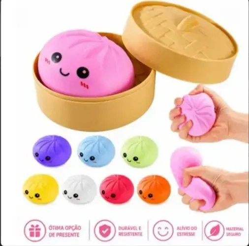Squishy Bolinho Anti Stress - (Cores Sortidas) - Colecionável e Fofo 