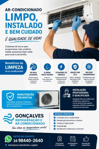 Instalação de ar condicionado