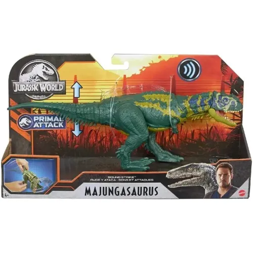 Jurassic World Ruge e Ataca Dinossauro Majungasaurus Primal Attack Mattel Original Lacrado