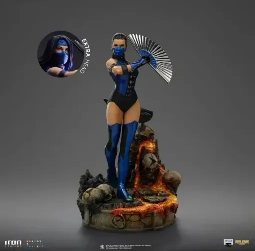 Iron Studios Mortal Kombat 1/10 - Kitana - Nova / Lacrada - 2 Heads