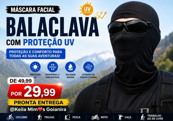 29,99 cada Balaclava (LEIA TODA DESCRIÇÃO DO ANÚNCIO).