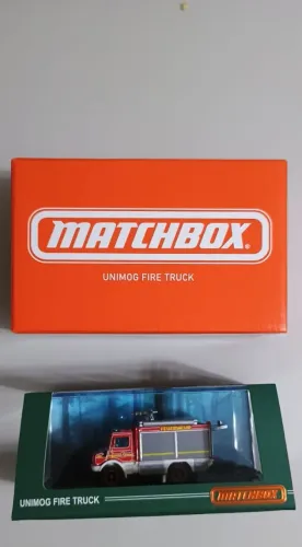 Matchbox Mercedes Unimog Fire Truck Mattel Creations Diorama