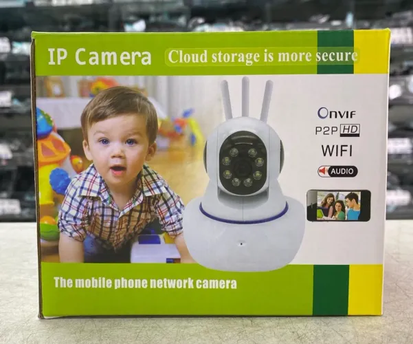 Câmera Segurança 360 Graus Wifi Sistema Yoosee Ip C/ Visão Noturna