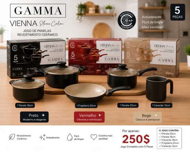 Jogo de Panela Gamma