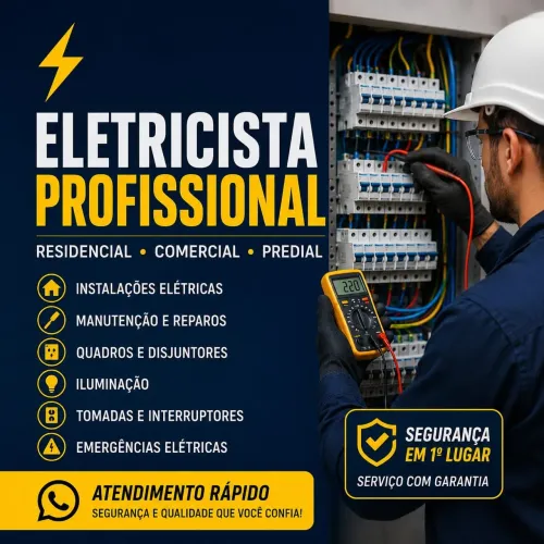 Eletricista profissional (residencial predial industrial)