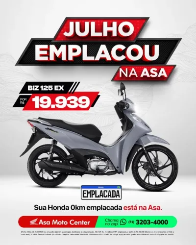 BIZ 125 VERSAO EX MOD 2027 ( EMPLACAMENTO GRATIS)
